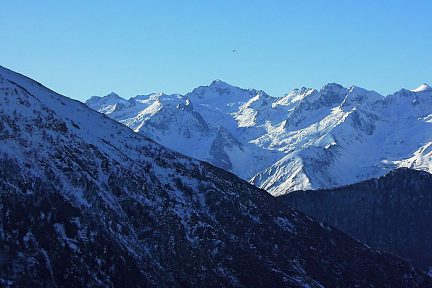 Vue depuis Hautacam dans les Pyrénées