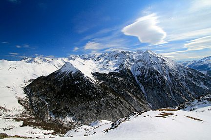 Balade dans la neige à Hautacam