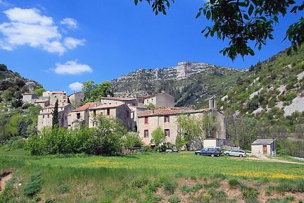 Hameau au cœur du cirque de Navacelles