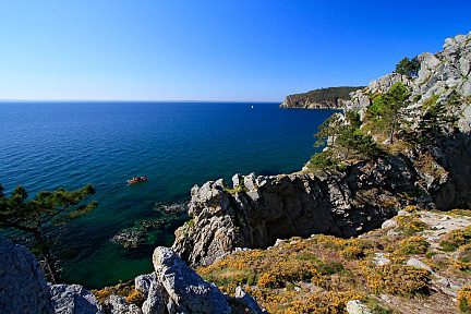 Randonnée au Cap de la Chèvre, superbe vue depuis la pointe