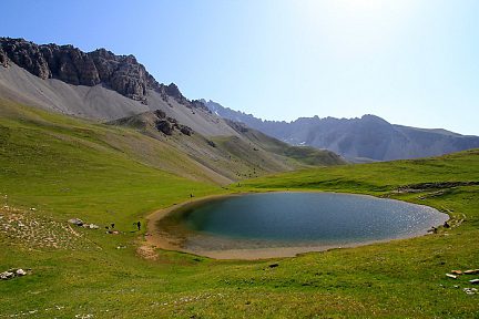 Lac de Souliers dans le Queyras, près de la Casse Déserte