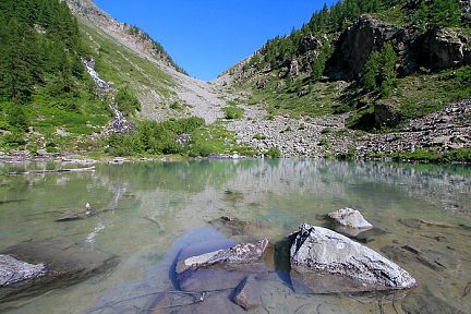 Lac de la Douche, sur le chemin du col d'Arsine