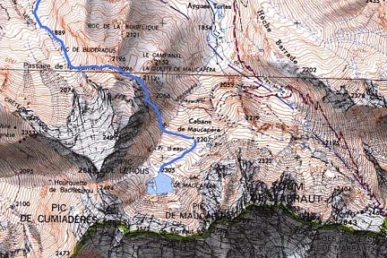 boucle de Maucapéra - Passage de la Jument