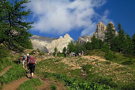 Montée au lac des Béraudes