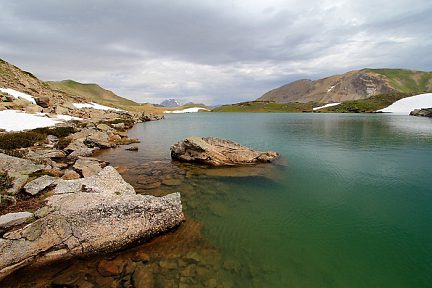 Randonnée au Grand lac de l'Oule dans les Alpes
