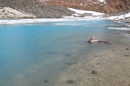 Lac du Glacier d'Arsine et ses superbes couleurs