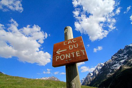 Sur le sentier vers le lac du Pontet