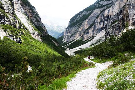 Val Travenanzes et col de Bos, à l'ouest de Cortina d'Ampezzo