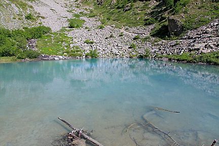 Vue sur le lac de la Douche