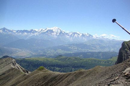 Massif du Mt Blanc depuis la grande Forclaz