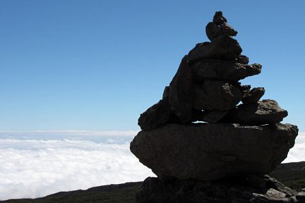 Cairn à la Réunion