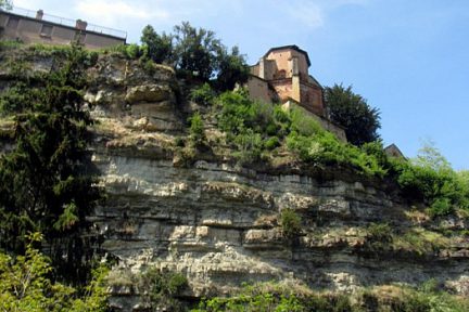 Vu du trou de Bozouls depuis le bas du village