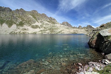 Grand lac d'Ardiden depuis les granges d'Aynis, Hautes-Pyrénées