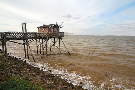 Carrelet sur l'estuaire de la Gironde