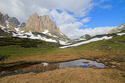 Zone humide avant le lac de la Clarée