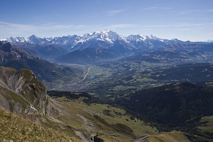 Refuge Gramusset - Col Vert : Vue panoramique sur le toit de l'Europe