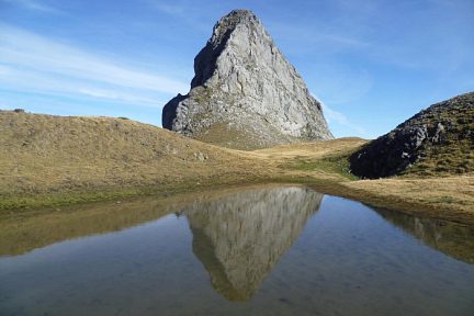 Pène de la Glère vue du laquet du col de la Glère, 2250 m