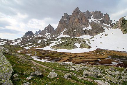 Superbe paysage vers le lac de la Clarée