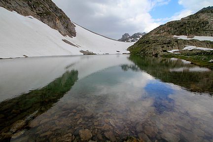 Arrivée au lac de la Clarée