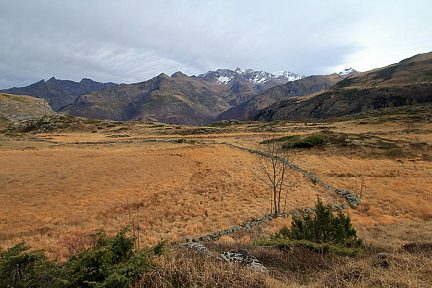 Plateau de Saugué sans neige, fin novembre