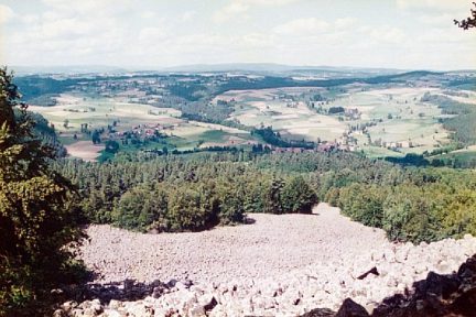 coulée de lave de Bourianne en Haute Loire