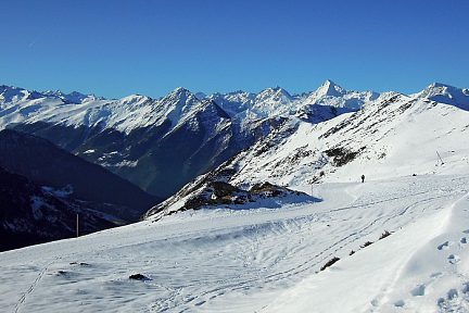 Hautacam en raquettes à neige, les Pyrénées c'est si beau