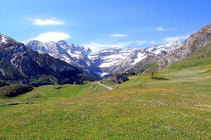 Cirque de Gavarnie depuis le plateau de Saugué