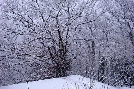 La neige est à nouveau tombée en Aveyron