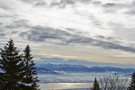 Lac Léman et Alpes