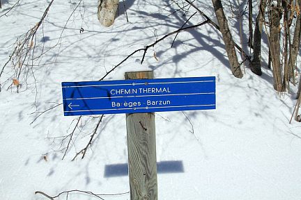 Nous sommes sur le chemin thermal à Barèges