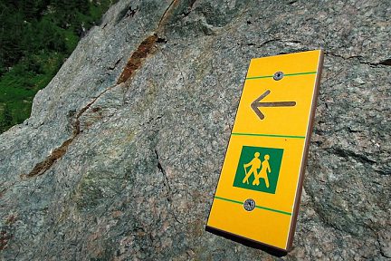 Randonneurs, sentier de randonnée