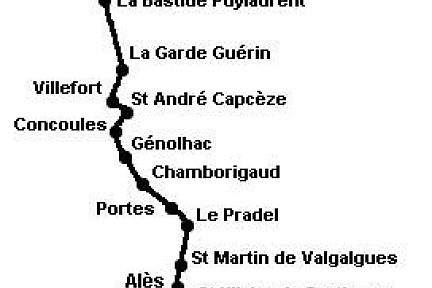 La Regordane ou chemin Saint Gilles.