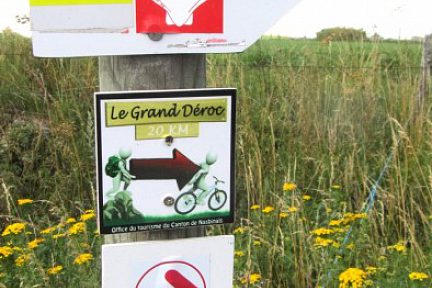 Via Podiensis, VTT Grand Déroc,panneaux randonnée