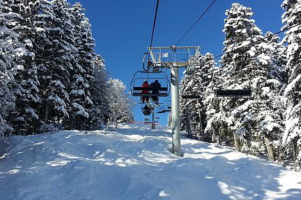 Télésiège sur la station de ski de Barèges