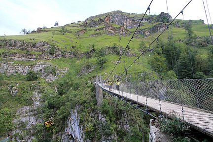 La passerelle d'Holzarté dans le Pays Basque