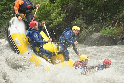 Rafting mouvementé