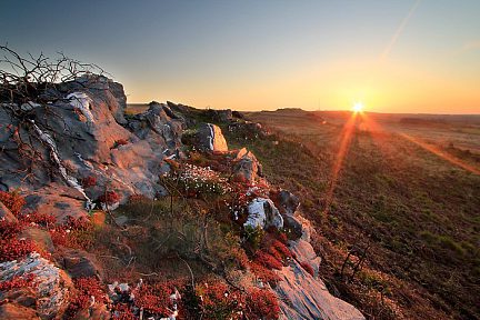 Le soleil se lève sur les Monts d'Arrée