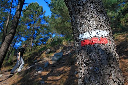 Randonnée sur le sentier de Grande Randonnée GR 34