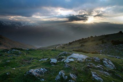 Couché de soleil depuis Hautacam