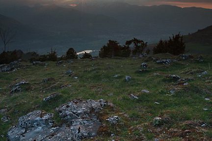 Couché de soleil sur les Pyrénées