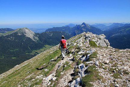 Sur la crête de Chamechaude