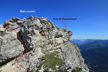 Dernière montée avant le sommet de Chamechaude