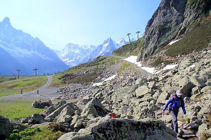 Randonnée au lac Blanc, vue superbe dès le départ