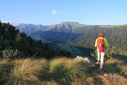 Vue sur les sommets du massif du Sancy