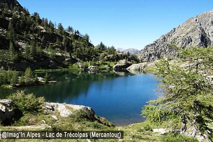 Lac de Trécolpas, 2150 m, au pied du Pas des Ladres, Mercantour