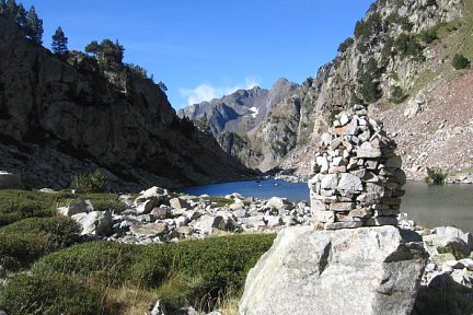 Arrivée sur le premier lac d'Ariel