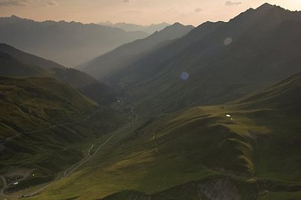 Coucher de soleil au col du Tourmalet