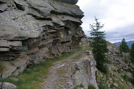 Chemin de l'énergie, entre les bornes 110 et 103, Haute-Tinée