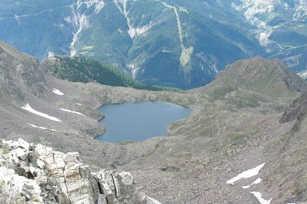 Lac Fer vu du Mt Ténibre - Haute Tinée