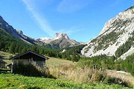 Mont Thabor vu depuis le chemin qui amène au Lac Vert, Alpes